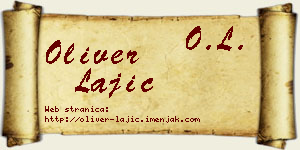Oliver Lajić vizit kartica